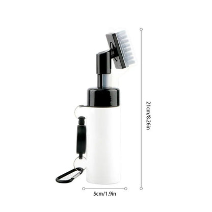 Golf Clubs Cleaning Brush Portable Golf Club Groove Brush with Push Type Water Bottle Water Brush Golf Swing Groove Cleaner